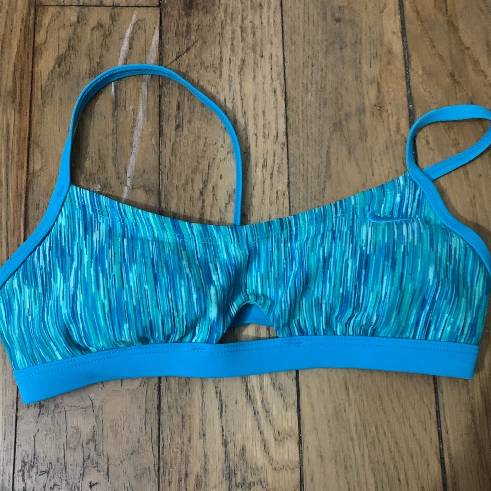 Nike blue swim top